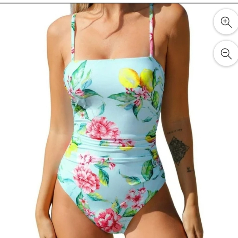 Nwt Size S Floral One-Piece Swimsuit